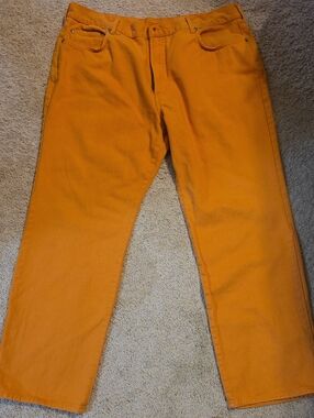 Brooks Brothers Italian Fabric 5-Pocket Chino Pants Orange W40/L30